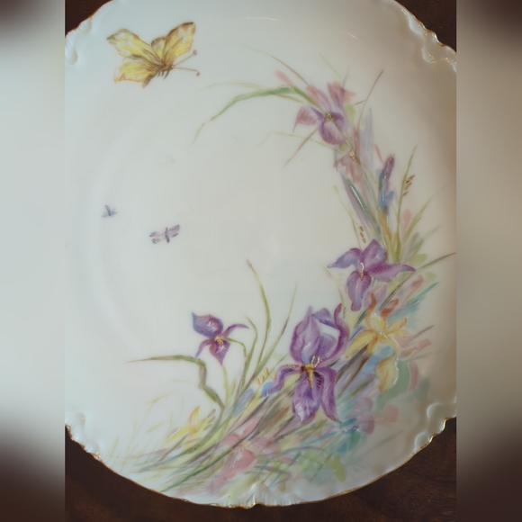 Set 4 Antique hand painted H&C France decorative plates 8.5" excellent conditio - Picture 10 of 11